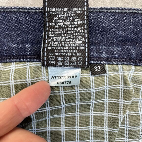 7 For All Mankind The Straight Jeans Men’s 32 Dark Wash Luxe Performance - Picture 7 of 16